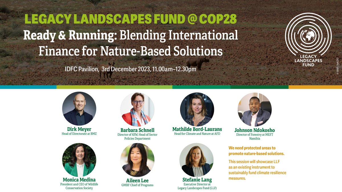 #COP28 for #climate is coming up. LLF will hold a live event on 3rd December at the IDFC Pavilion in Dubai. The session will showcase LLF as an instrument to sustainably fund climate resilience measures. Hoping to see many of you there. #climatechange #biodiversity