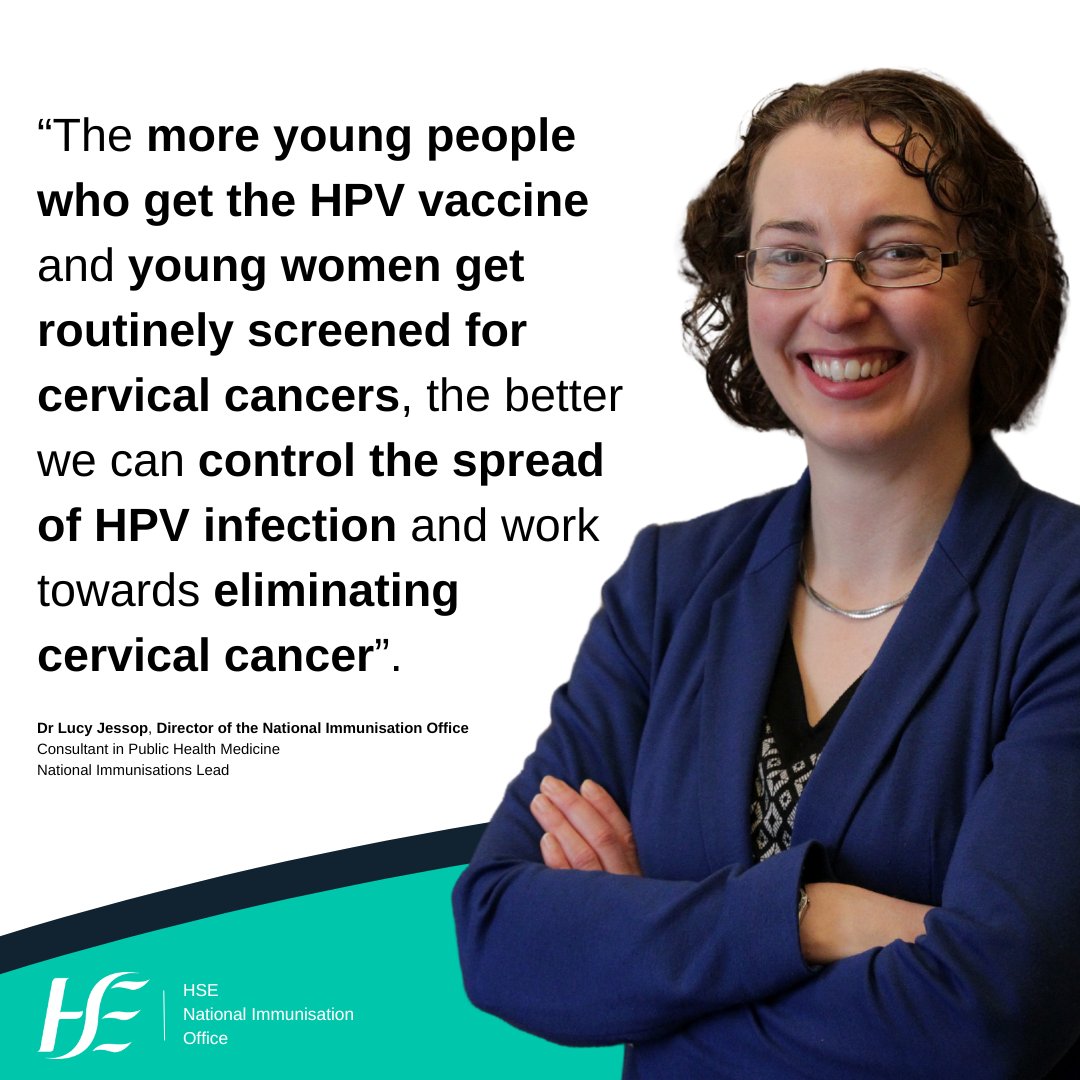 HSEImm's tweet photo. 🧵Today is #CervicalCancerEliminationDay. We spoke to our Director, Dr Lucy Jessop, on why it so important that young people get vaccinated against the HPV virus. ⬇️

#TogetherTowardsElimination

1/8 https://t.co/7VOGeY61UF