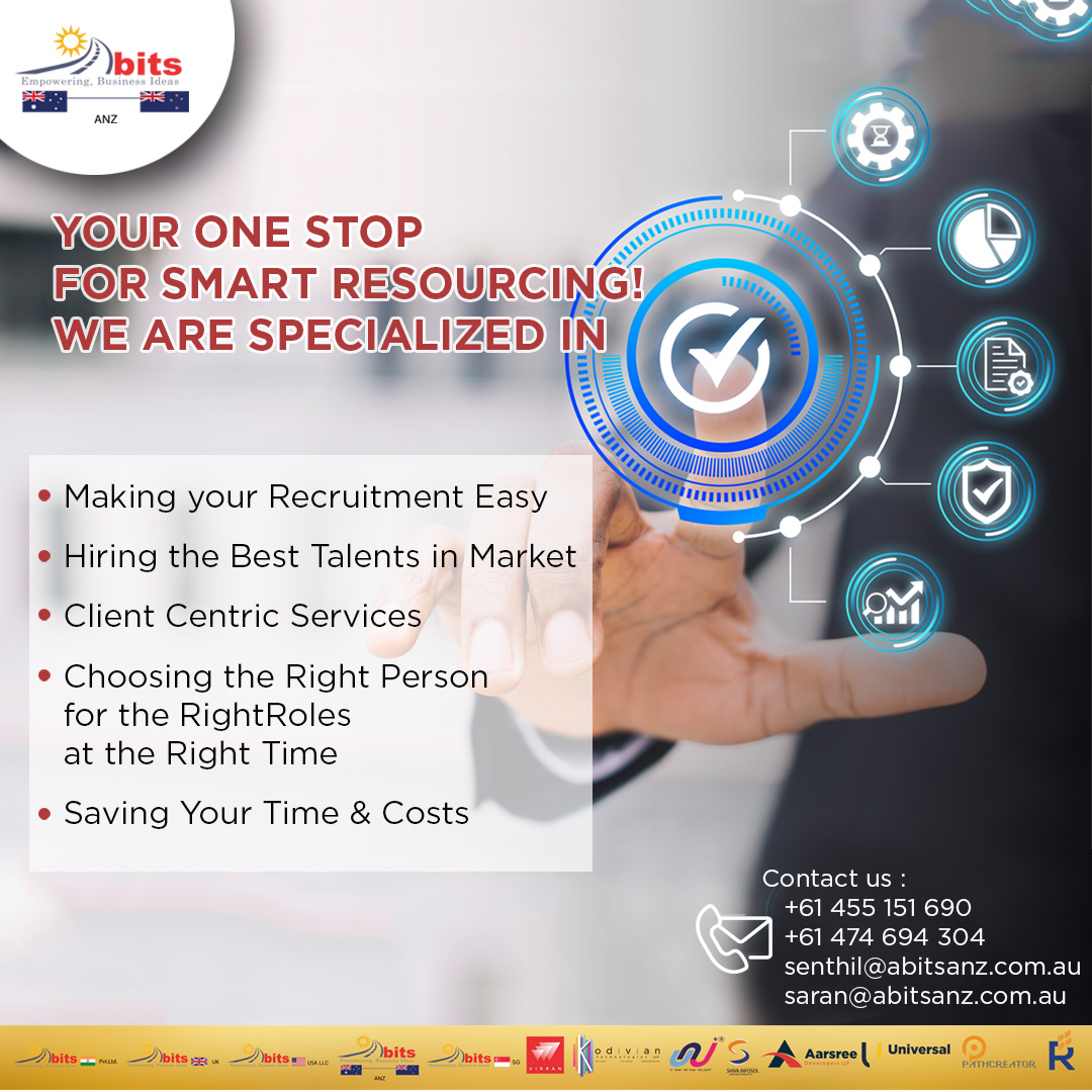 AbitsAnz's tweet image. Your One Stop for Smart Resourcing...

#smartrecruitment #resourcing #resourcingtomorrow #recruitment #recruiting #entrepreneur #entrepreneurs #australia #australiajobs #australianbusiness #australiaimmigration #abitsanz #abits #ssgroup #ssgroupofcompanies