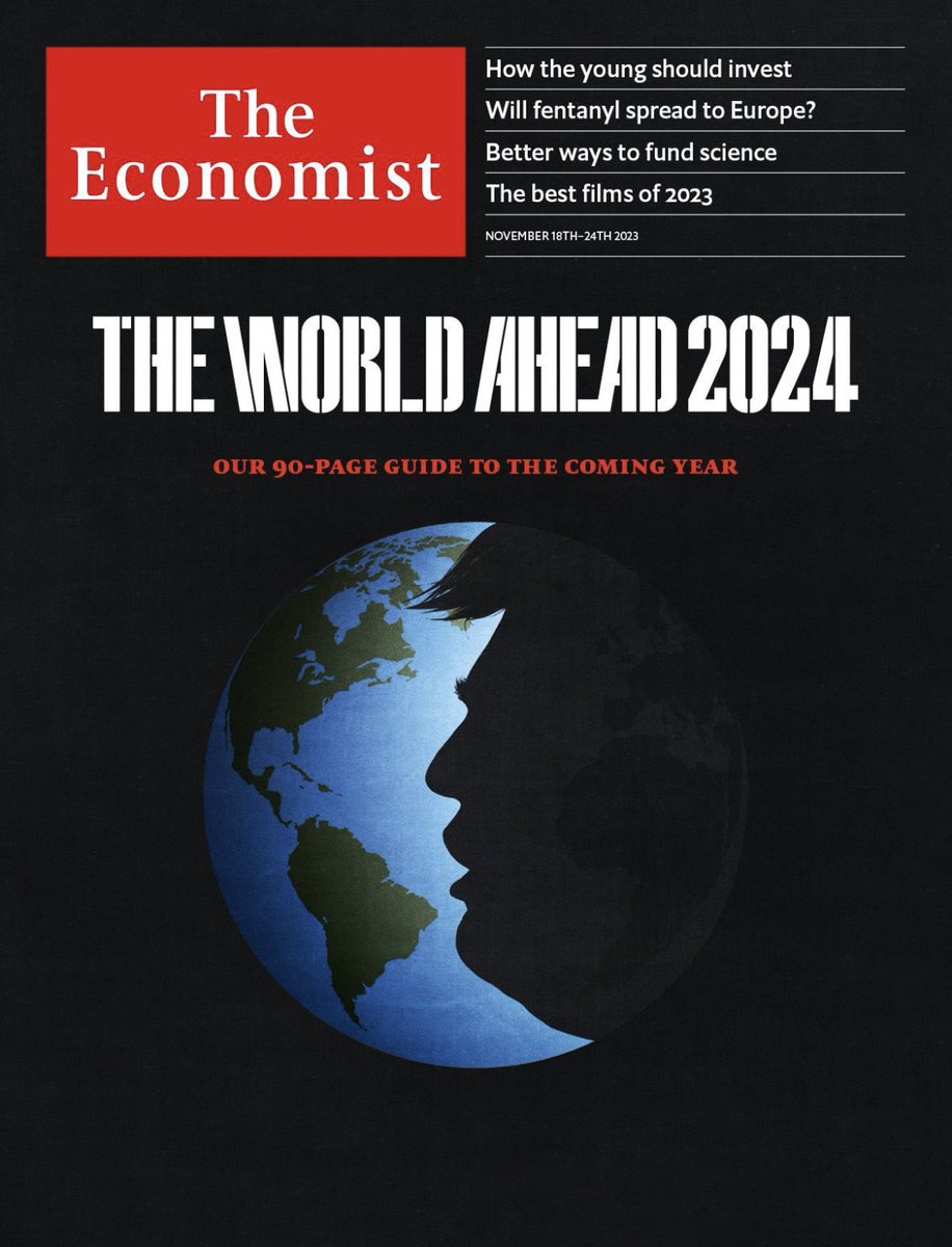 e_galv's tweet photo. Just some predicative programming from the Rothschilds-owned Economist. 

Remember, the world is a stage and everything is planned years prior. https://t.co/HsTp8pTybK