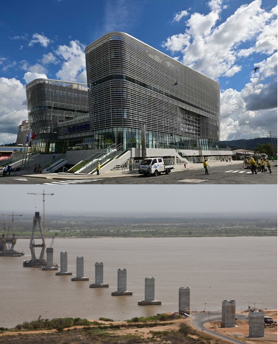 morandavid's tweet photo. La biblioteca nacional de El Salvador. 24 mil m2 construída en 21 meses. Costó 54 MMUSD
- El terce puente sobre el Orinoco. Abandonado en 2006 luego de tragarse 2.800 MMUSD https://t.co/b5K5iNlHpf