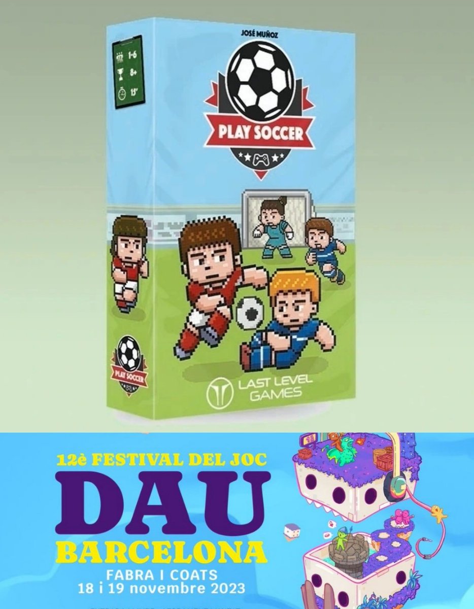 LittleBigGame's tweet photo. 🔥 Este fin de semana podréis jugar a Play Soccer ⚽ en el @DAUBarcelona 2023.

😍 Acercaros a las mesas de #LastLevel para intentar formar vuestro equipo de ensueño. https://t.co/HKtp7w6AKK