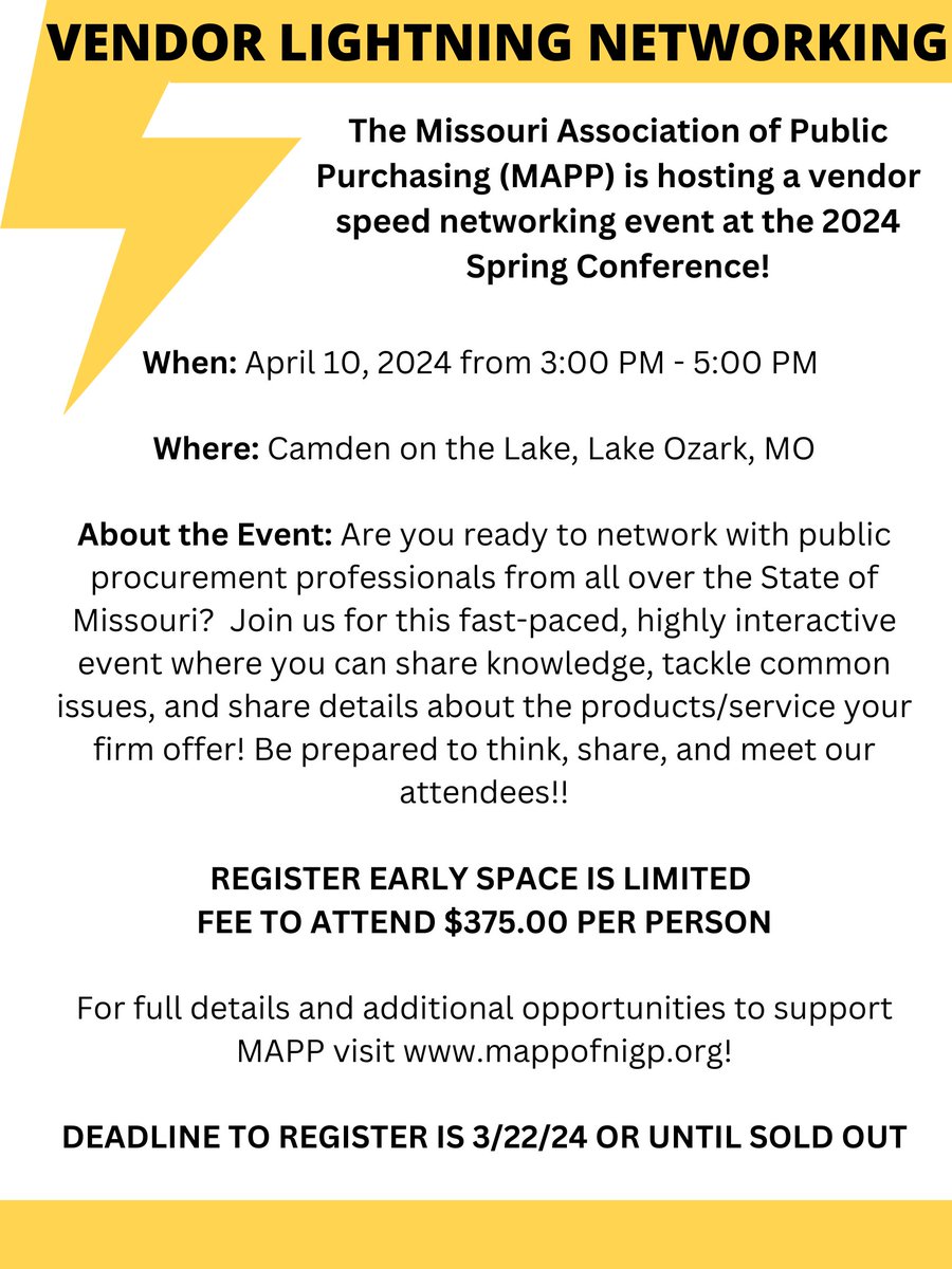 MAPPofNIGP's tweet photo. Join us for our speed networking event at our 2024 MAPP conference Visit the following link to register!  Space is limited! https://t.co/4dEJtUw6Ns https://t.co/GuTTjexaAb