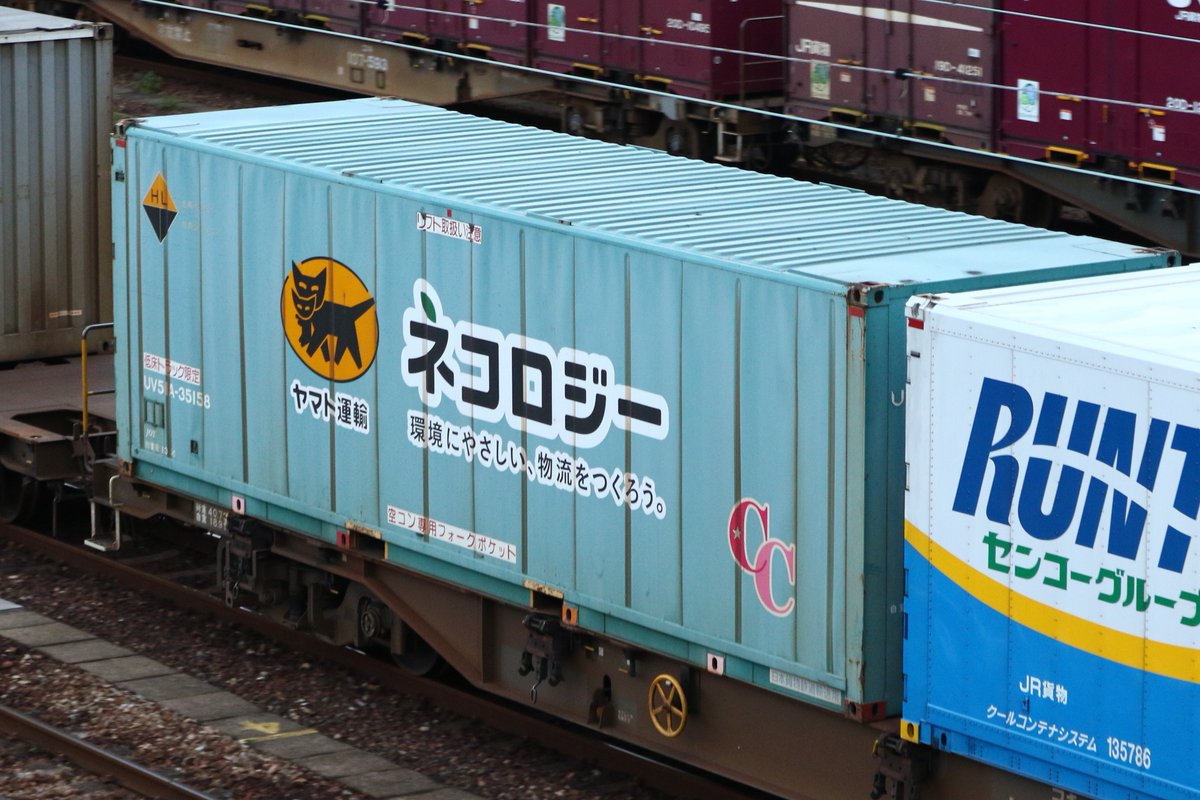 だいぶ色褪せ感のあるヤマトのネコロジーCCコンテナ… (UV51A-35158 69