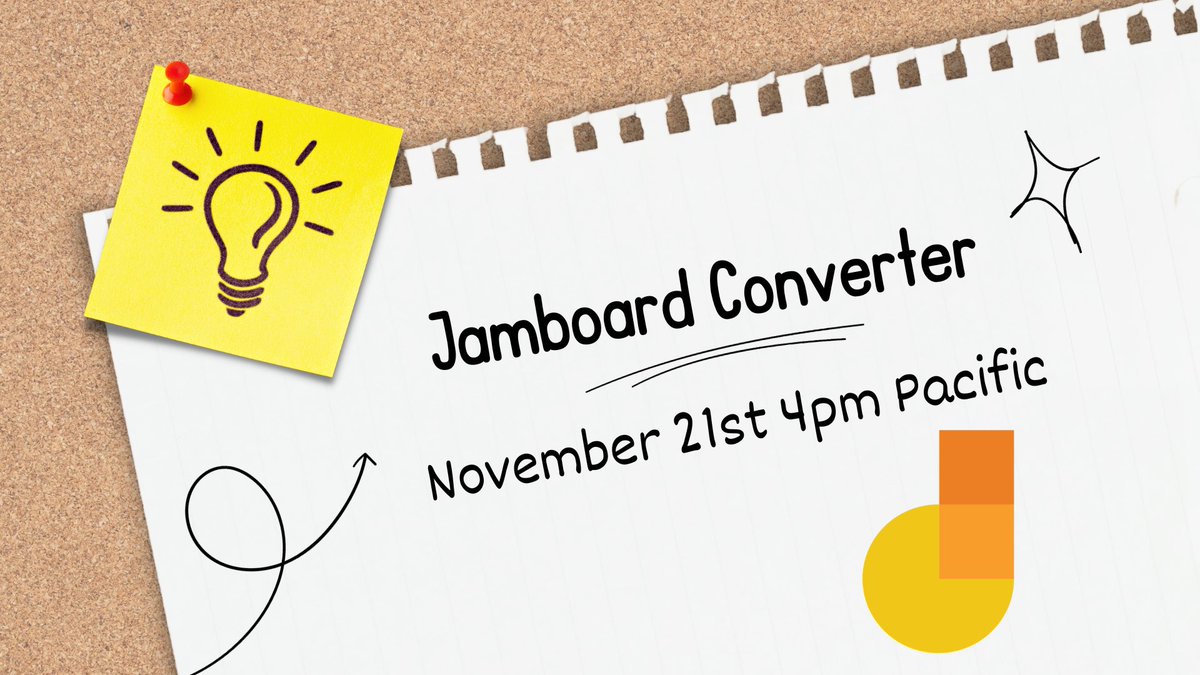 Alice Keeler (@alicekeeler) on Twitter photo CONVERT YOUR JAMBOARDS EFFORTLESSLY
with full functionality.
Join me and <a href="/lemmccann/">Lauren McCann Ryan</a> on Tuesday Nov 21st 4pm Pacific.
Click "Notify Me" youtube.com/watch?v=yBvabEβ¦
The conversion tool to convert your Jamboards to FigJam comes out next week. Sign up for a free educator account at CONVERT YOUR JAMBOARDS EFFORTLESSLY
with full functionality.
Join me and <a href="/lemmccann/">Lauren McCann Ryan</a> on Tuesday Nov 21st 4pm Pacific.
Click "Notify Me" youtube.com/watch?v=yBvabEβ¦
The conversion tool to convert your Jamboards to FigJam comes out next week. Sign up for a free educator account at
