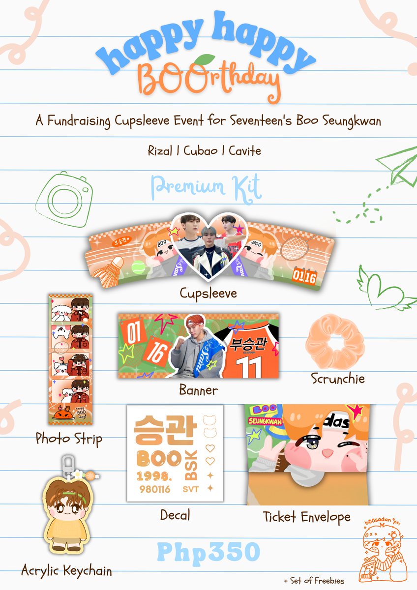 BooSeungkwanPH's tweet photo. EYES HERE, CUBAO CARATS! 👀🍊

We are bringing the best BOOrthday celebration to you!

Celebrate Boo Seungkwan's birthday by joining on our cupsleeve event at Drink Lab Cafe, Manhattan Plaza, Cubao on December 17.

More information below: https://t.co/6OLCbR4X2m