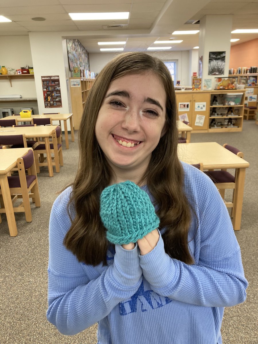 NMES Media Center (@fcps_nmesmedia) on Twitter photo The first hat of Knitting Club was finished this morning! We are excited to see all the finished hats soon! @fcpsmedia <a href="/FCPSNewMarketES/">New Market Elem</a> The first hat of Knitting Club was finished this morning! We are excited to see all the finished hats soon! @fcpsmedia <a href="/FCPSNewMarketES/">New Market Elem</a>