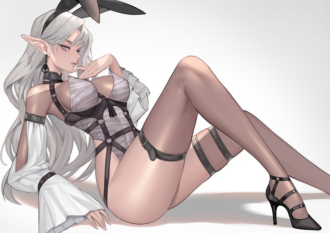 バニーちゃん全身です🐰ポーズは手癖かも 