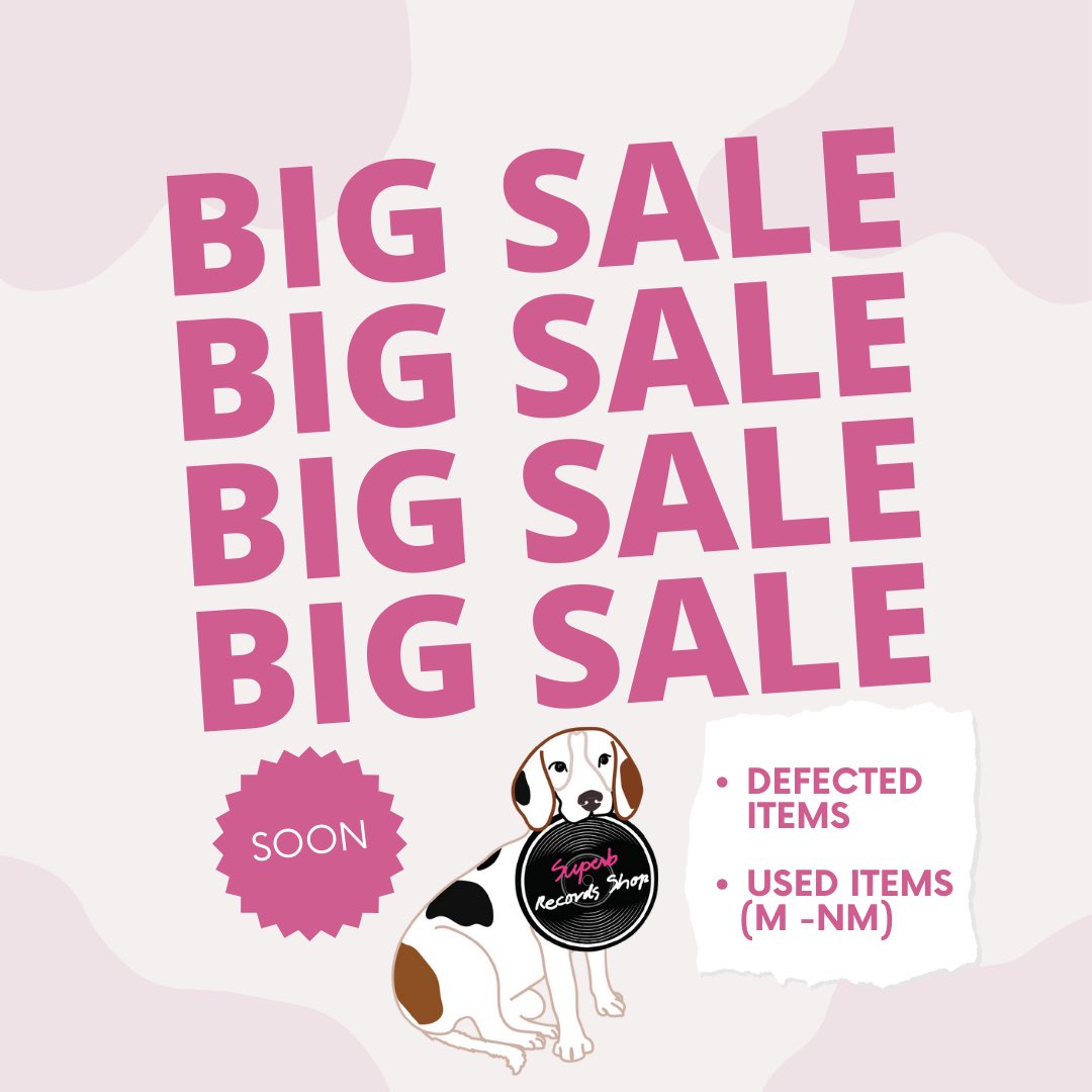 Superb_Records's tweet photo. Big sale is coming...stay tuned 😉
แผ่น used ,แผ่นปกยับ(ซีล)แต่แผ่นเสียงข้างในใหม่กรุบ ราคาถูกใจแน่นอน รอติดตามกันนะคะ https://t.co/hCvMNHk9X1