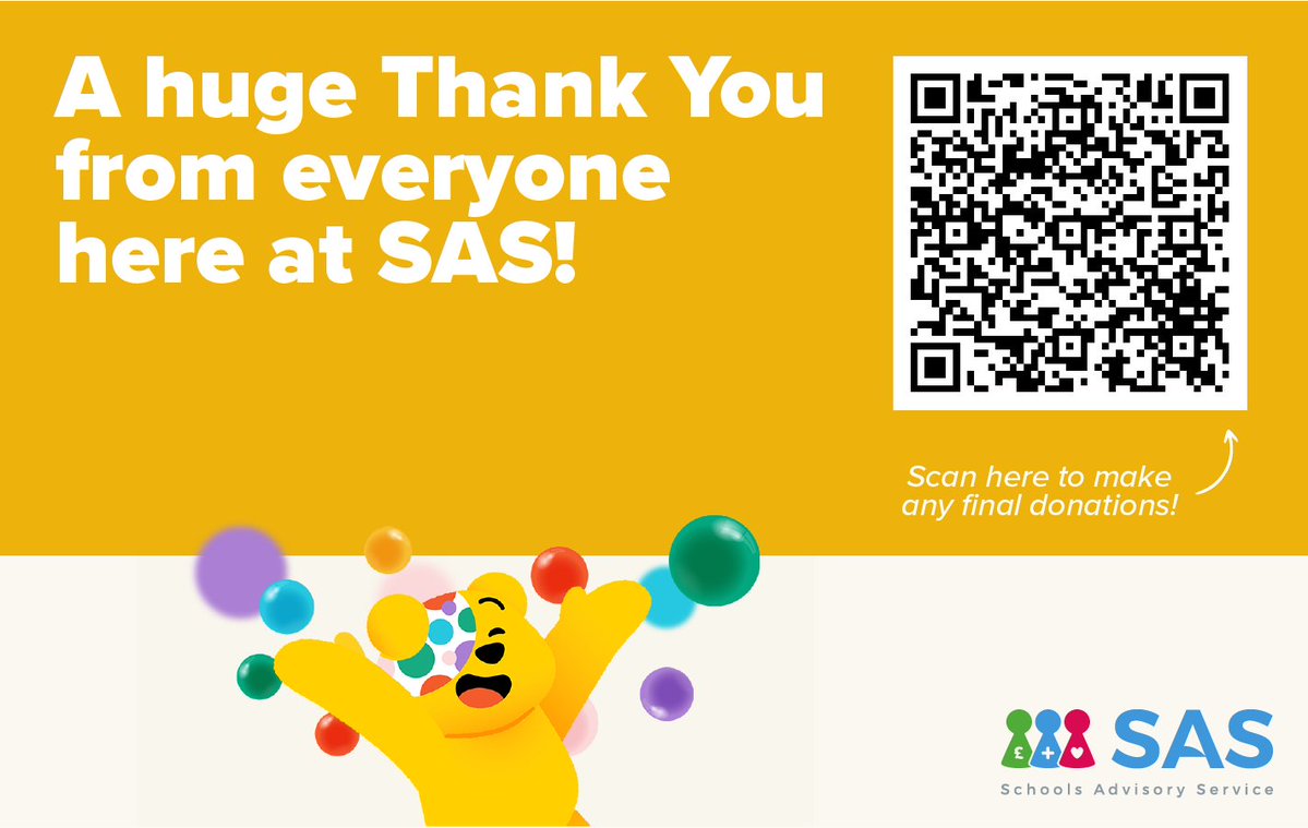 SchoolsAdvisory's tweet image. This #ChildrenInNeed, SAS staff have been enjoying their very own office PJ Party - with cake, obviously! 🍰🥳

With the help of our schools, we have raised over £1,000 and counting!! 🤯

A huge THANK YOU to everyone who's taken part so far!👏

@BBCCiN #BBCChildrenInNeed