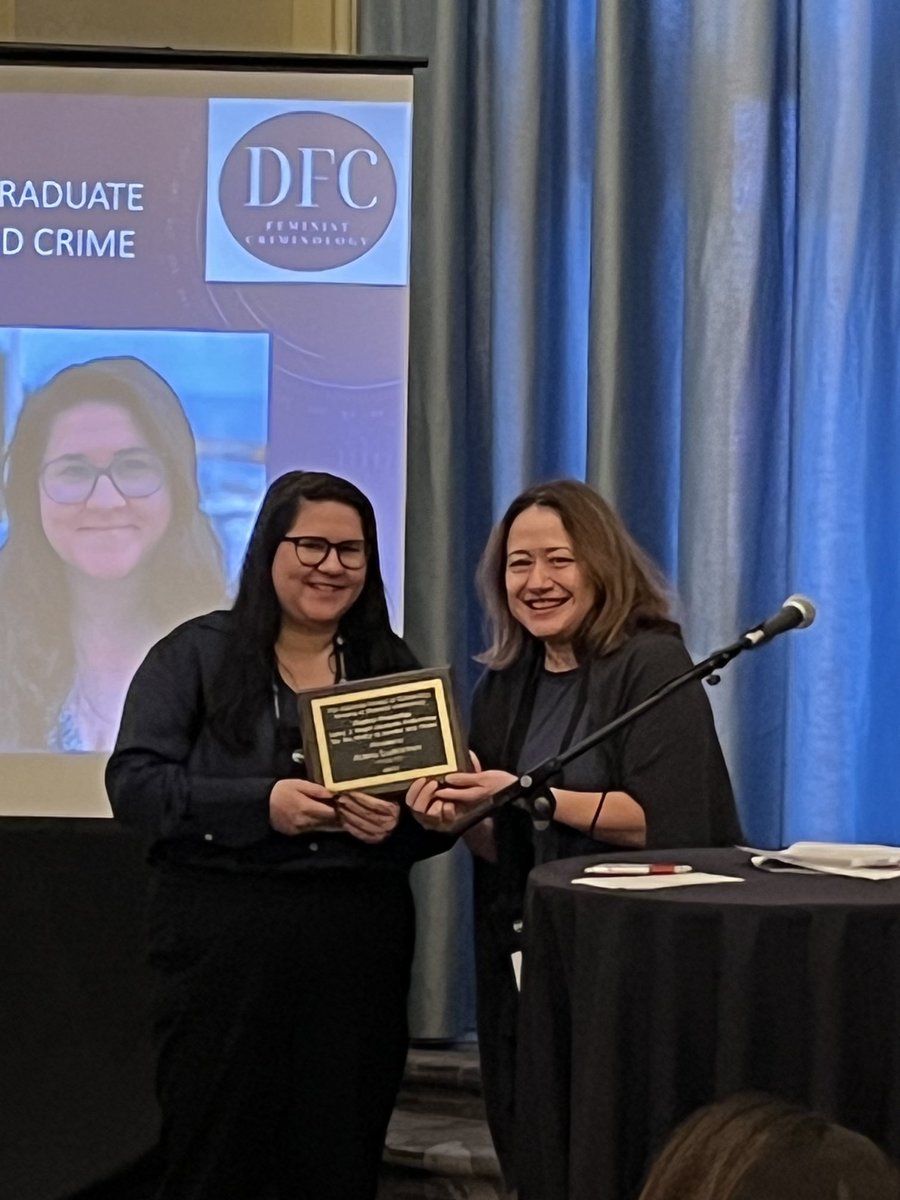 Shoutout to another amazing USC crim graduate student! Congratulations Albina on your award from the DFC!! 👏🏻👏🏻👏🏻