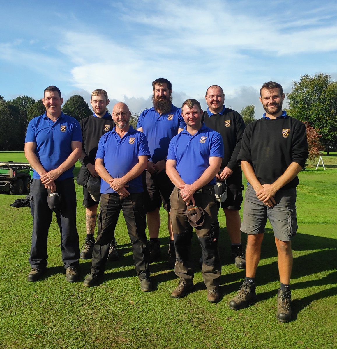 This motley crew are responsible for a beautiful course.