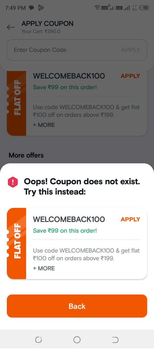prabu_d's tweet photo. @Swiggy
Please don't give any coupon offers on d notifications... 🙃 https://t.co/qTOt8Y0Ui6