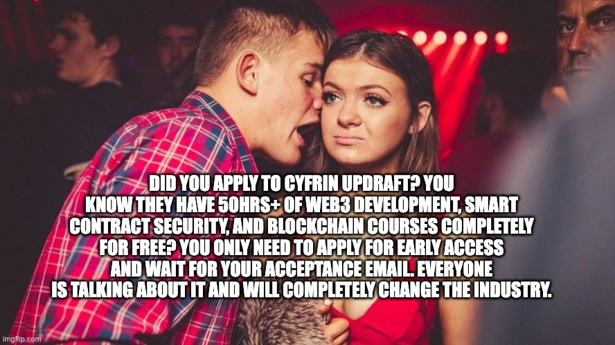 CyfrinUpdraft's tweet photo. Smart contract development in the clubs. https://t.co/DBs0itGNBF