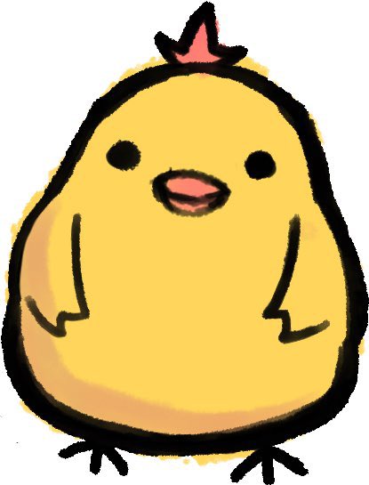 とある方に寄稿したひよこさんの絵です。
デブチョコボと【【【【福岡銘菓】】】】ひよこからヒントを得ました。 