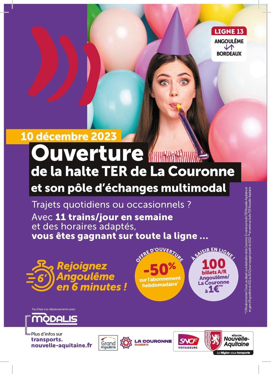 MatthieuAlixx's tweet photo. Demain @TERNouvelleAQ viendra à votre rencontre sur le marché de @lacouronne16 à l’occasion de l’ouverture prochaine de sa halte ferroviaire 🚂 @grand_angouleme @PeggyPopieul74 @beavanneste https://t.co/tHHYkRhZGw