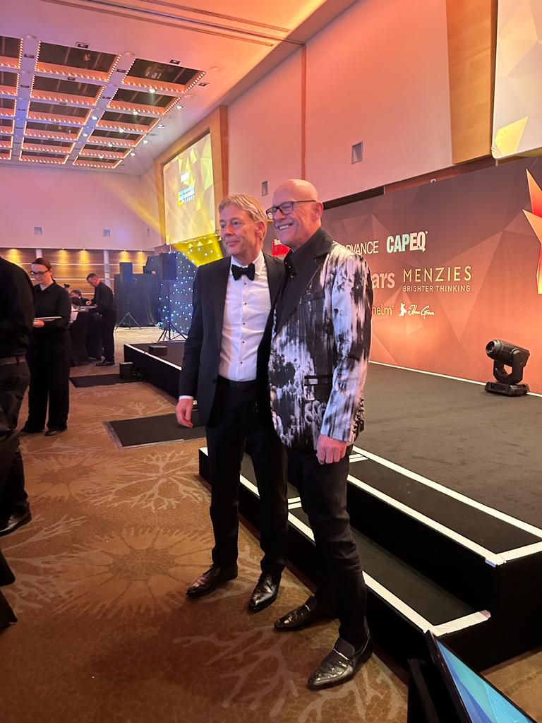 We need a better photo @JohnDCaudwell - but your jacket makes up for the angle. Great seeing you - catch up soon. #SUA23
