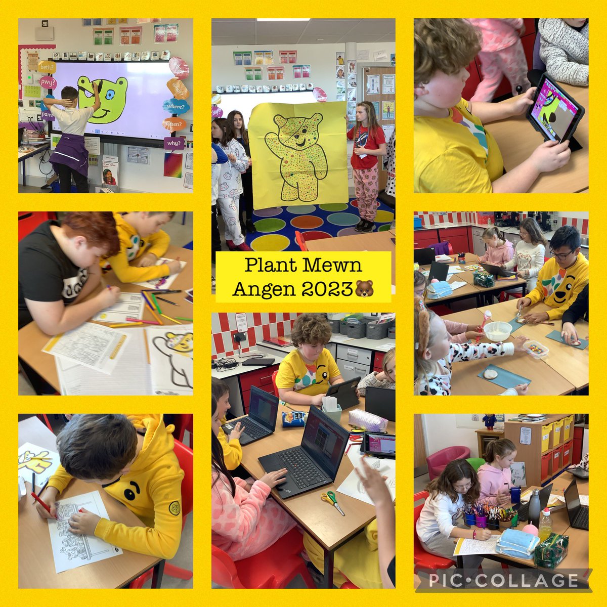 YsgolPenRhos's tweet image. Am ddiwrnod hwylus ym Mlwyddyn 6E! #addurnobisgedi #codio #rhifedd #arlunio #dylunio @BBCCiN @BBCCymru  🐻🧸