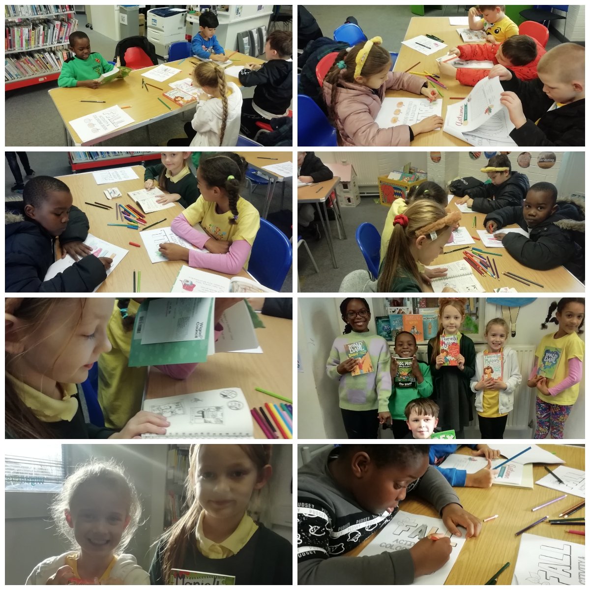 A great day in year 3 celebrating Children in Need and visiting the library.
