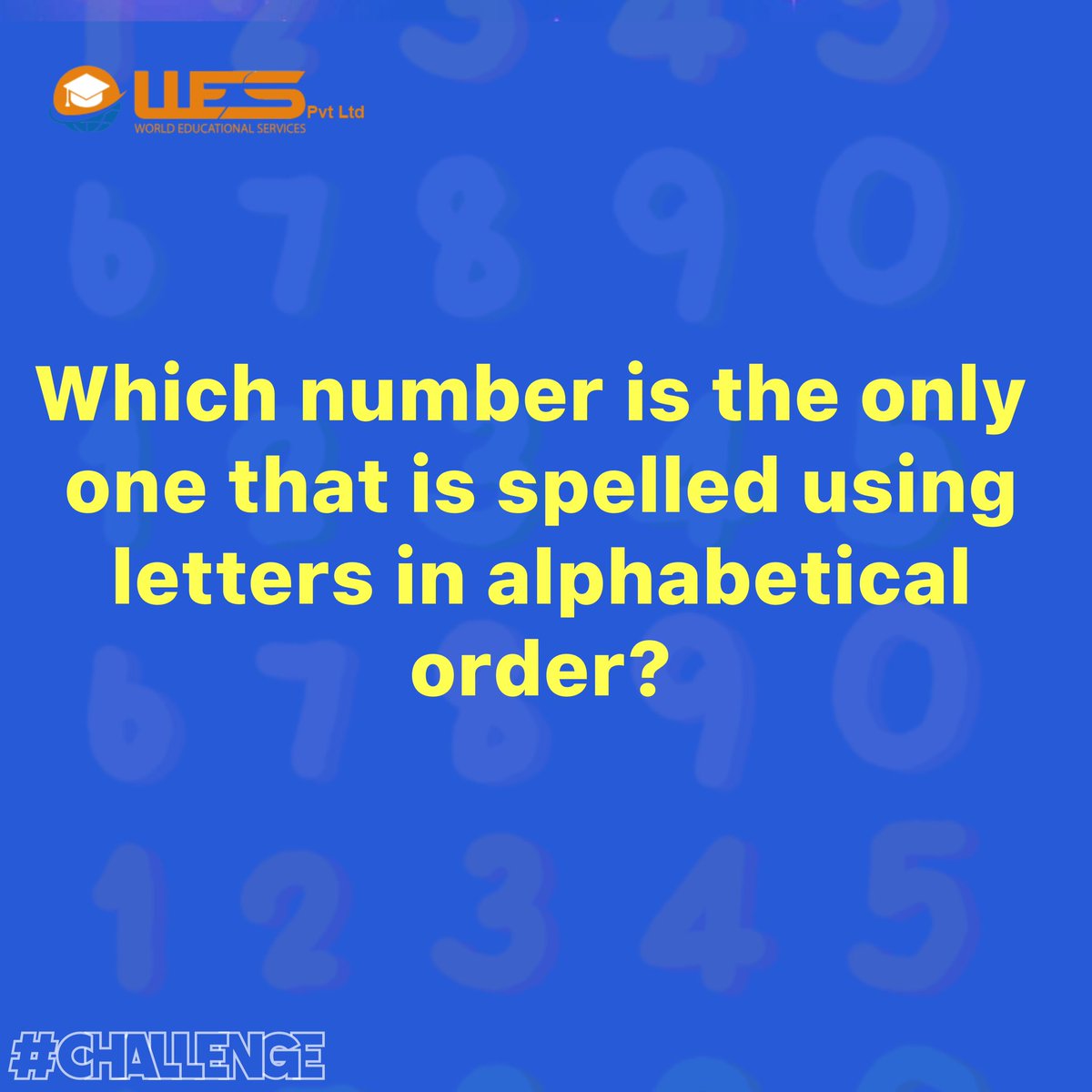 Which number is divisible by four and ten? 

Tag your friends who are good at math puzzles!

#math #number #alphabets #ChallengeOfTheWeek  #enhanceyourpotential #curiosity