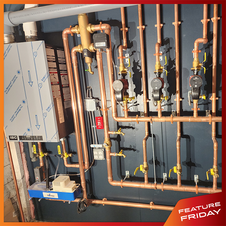 Today's #FeatureFriday spotlights this IBC installation by C. Paquette's 'Shrink' HVAC Service LLC in Bomoseen, VT 🔧

#ibcboilers #hydronicsystems #hydronicheat #homecomfort #residentialhvac #boilerinstallation