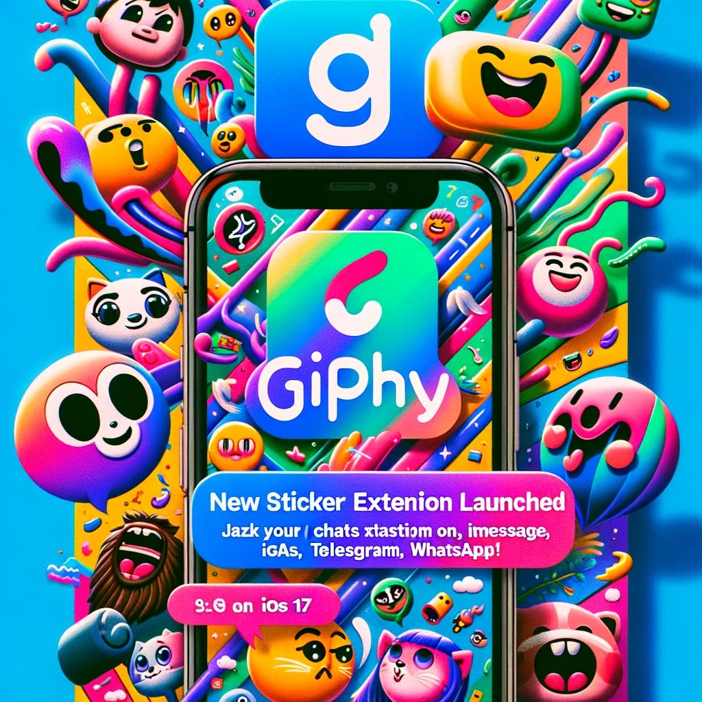 dbb_software's tweet image. 🌟 GIPHY's new sticker extension is now live on iOS 17! 📱 Spice up your iMessage, Telegram, WhatsApp chats with fun, animated stickers. 🎉 Easy to use, adds flair to your conversations! #GIPHY #iOS17 #StickerFun