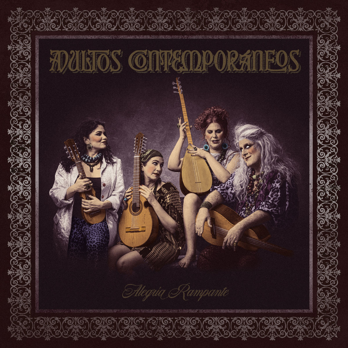 Portada del disco "Adultos Contemporáneos' de Alegría Rampante - Eduardo Alegría 