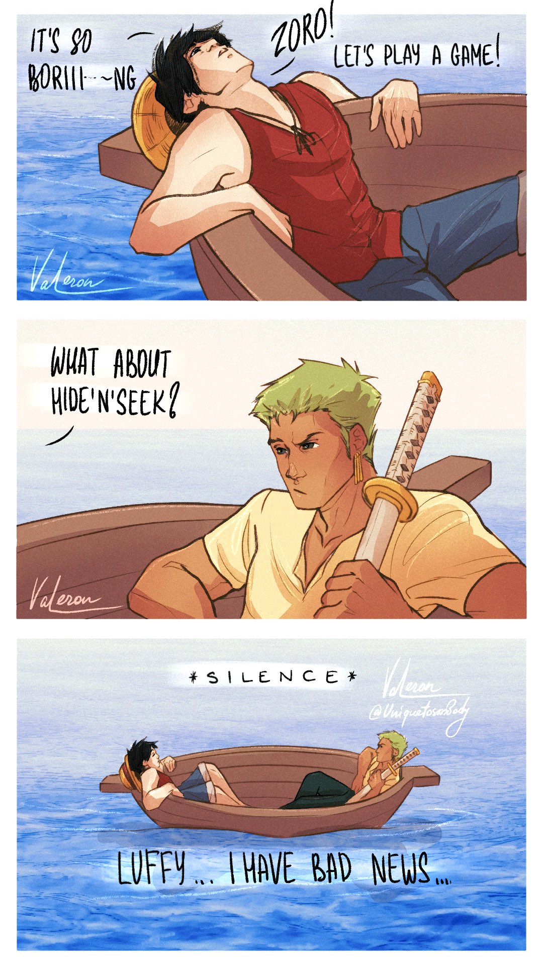 ᴠᴀʟᴇʀᴏɴ 🌖 on X: I redraw my first smol lil comic cause I love it sm  Thats how this journey really began 🫣 zoro luffy onepiece  onepiecefanart zolu t.coE4zuUCti36  X