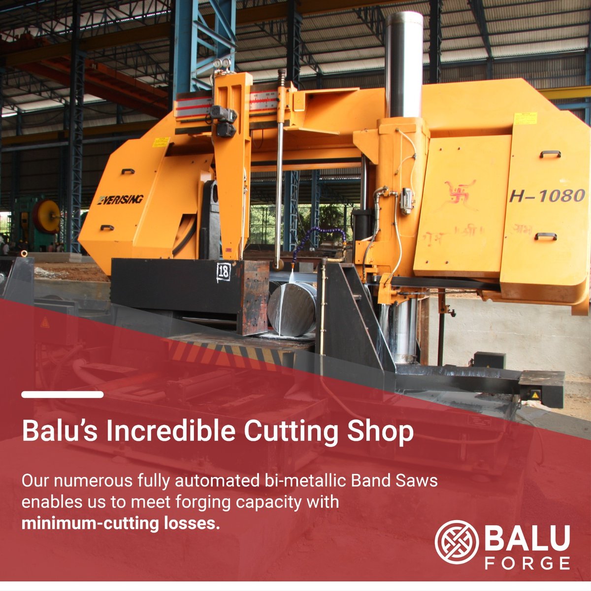 Balu Forge is a leader in the field of metal cutting. With the latest technology and equipment, we are able to meet the needs of our customers quickly and efficiently.

#Balu #BaluForge #Innovation #development #Manufacturing #crankshafts #BaluApproach