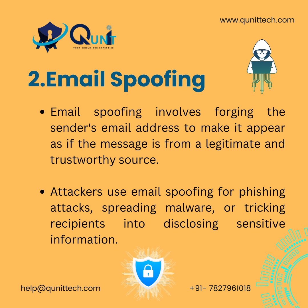 qunit0001's tweet photo. Don't be fooled, be cyber-smart!

📧 Email: help@qunittech.com

📞 Phone: +91-7827961018

#qunitcybersecurity #qunittech #qunittechnologies #cybersecurity #cybersecurityawareness #cybercrimes #cyberattack #spoofing #spoofingattacks #emailspoofing #hacker #cybercriminals  #hacking https://t.co/wXjq5flc8F