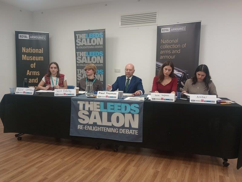 theleedssalon's tweet photo. 1/2 Congrats @TheGSAL winning ystdys 1st @Royal_Armouries 6thForm Debate Comp. Well done @abgacademy &amp; @notredamecoll for a close event. Congrats Hannah de Dombal @TheGSAL nominated ‘Best Individual’ by our judges. Thanks co-organiser @ChloeMColeman  &amp; @DebatingMatters #DM20for20 https://t.co/aKUWNd4WuE