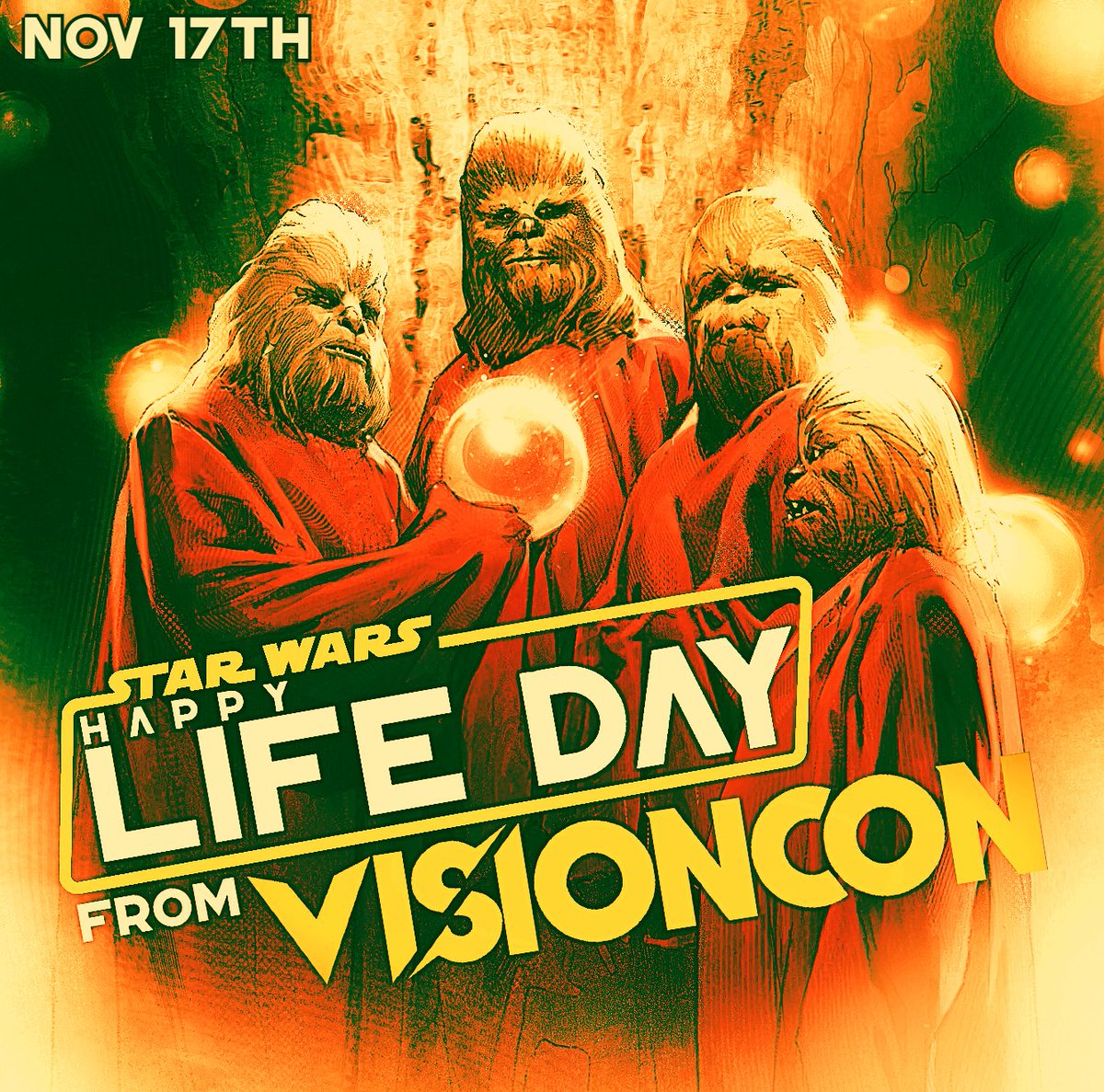 Happy Life Day! While you're waiting for that Bantha Rump to finish in the oven, invite over a Wookie or two, grab some blue milk, and pop in that old bootleg VHS copy of the Star Wars Holiday Special!