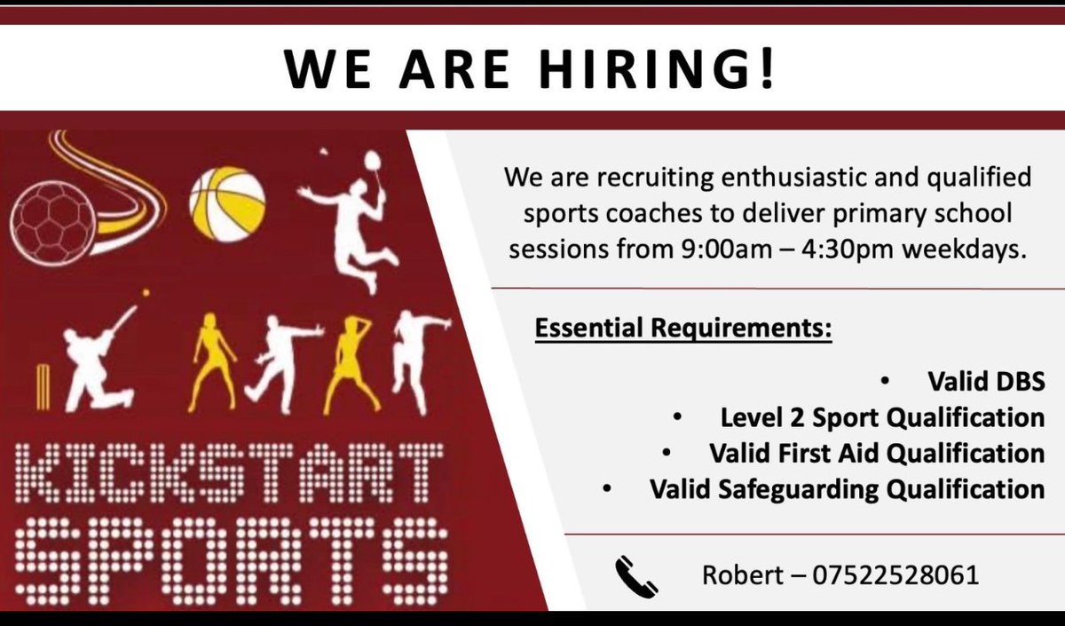 Please pass on to anyone who may be interested. Big opportunities in store 

Thank you