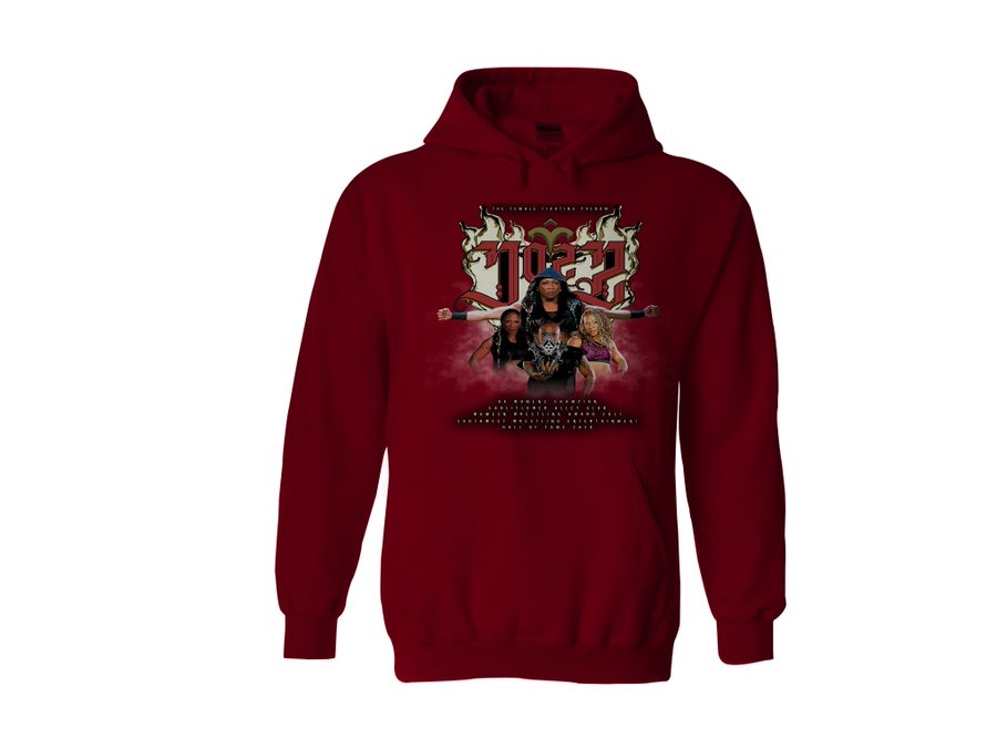 Wrestling fans, brace yourselves for Hoodie SZN with something extraordinary! 🌟 Celebrate the legendary @Phenom_Jazz at her merch store. Embrace the iconic style of this Hall of Famer with exclusive Jazz merchandise. Grab yours here: tinyurl.com/y53bhhwm #HoodieSZN