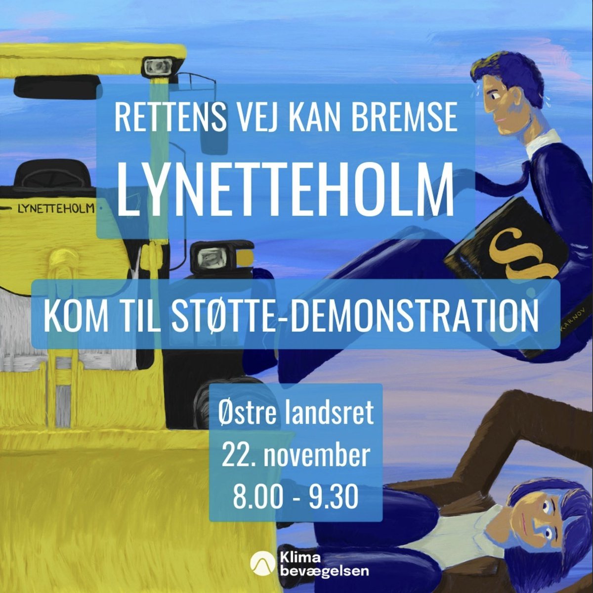 BedreBy's tweet photo. På onsdag starter retssagen mod Staten og @ByogHavn  for at få stoppet Lynetteholm.

Vær med til at stoppe katastrofen for havmiljøet i Østersøen og Øresund. Vær med til at stoppe #Lynetteholm. 

Mød op foran Østre Landsret og vis din støtte til @Klimabev retssag. https://t.co/TvGf2uGhto