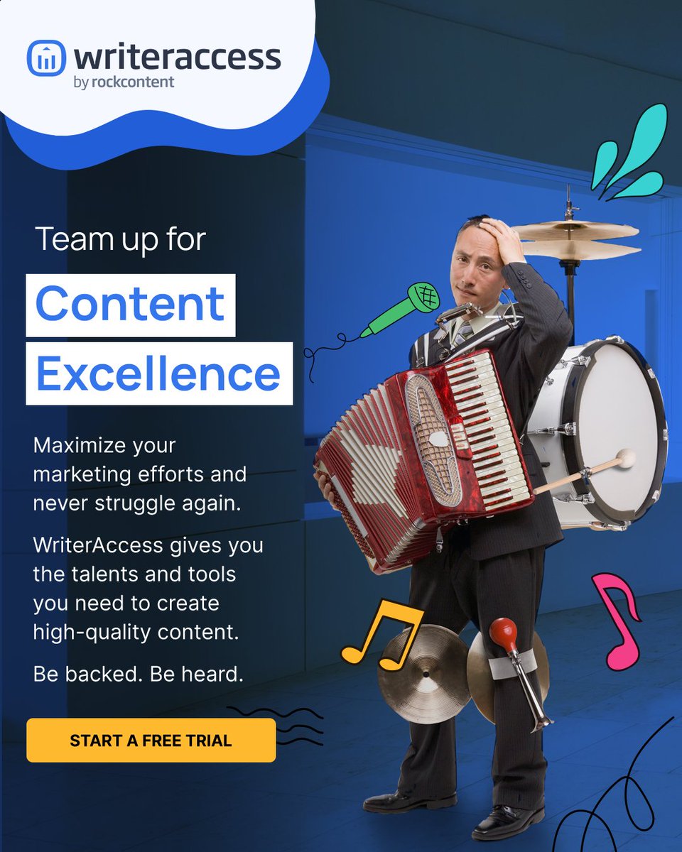 Maximize your marketing efforts and never struggle again.

WriterAccess gives you the talents and tools you need to create high-quality content. 

Be backed. Be heard.
bit.ly/45Cxbzq