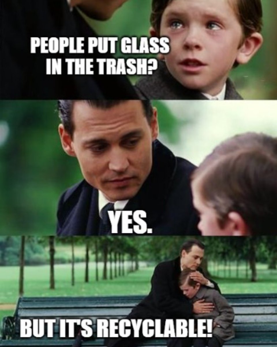 Glass is 100% recyclable! ♻️