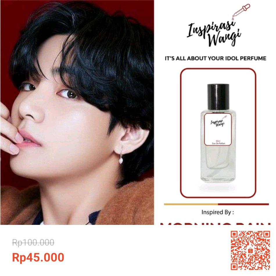 Temukan dan dapatkan MORNING RAIN - PARFUM TAEHYUNG hanya Rp45.000 di Shopee sekarang juga! shope.ee/6AKT1dtZNG?sha… #ShopeeID

#shopeedarirumah #kpoptwt #KpopAlbumOfTheYear #BTS #BTSV #taekookau #Taehyung #parfum #ootd #outfit