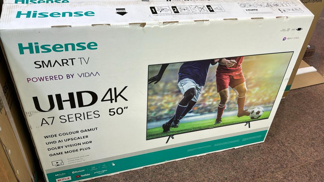 QUICK SALE - Hisense 50' 4K UHD Smart TV (A7 Series) on sale at UGX 1,350,000/-

➡️ 3 Year Warranty
🚚 Same Day Delivery
📲 0759679038 | 0789501444
#AuthenticGadgets #Quicksale