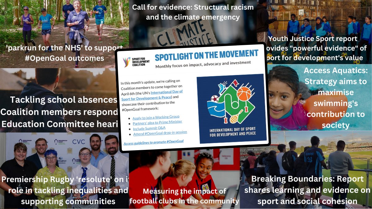 📝 Sign up to 'Spotlight on the Movement' Get the latest news and announcements from the UK's #SportForDevelopment sector sent to your inbox each month. View recent editions 👉🏽 bit.ly/47il7Ee Sign up here 👉🏾bit.ly/47DZoqc #OpenGoal