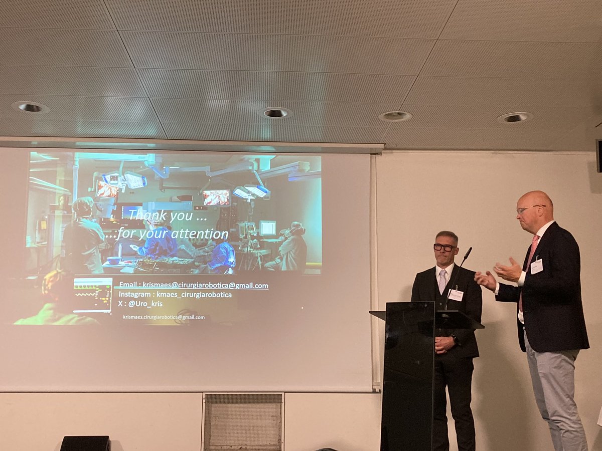 Outstanding Urology Arena meeting in Bern 🇨🇭. Fantastic discussion of endoscopic vs robotic enucleation. <a href="/Uro_Kris/">Kris Maes</a>