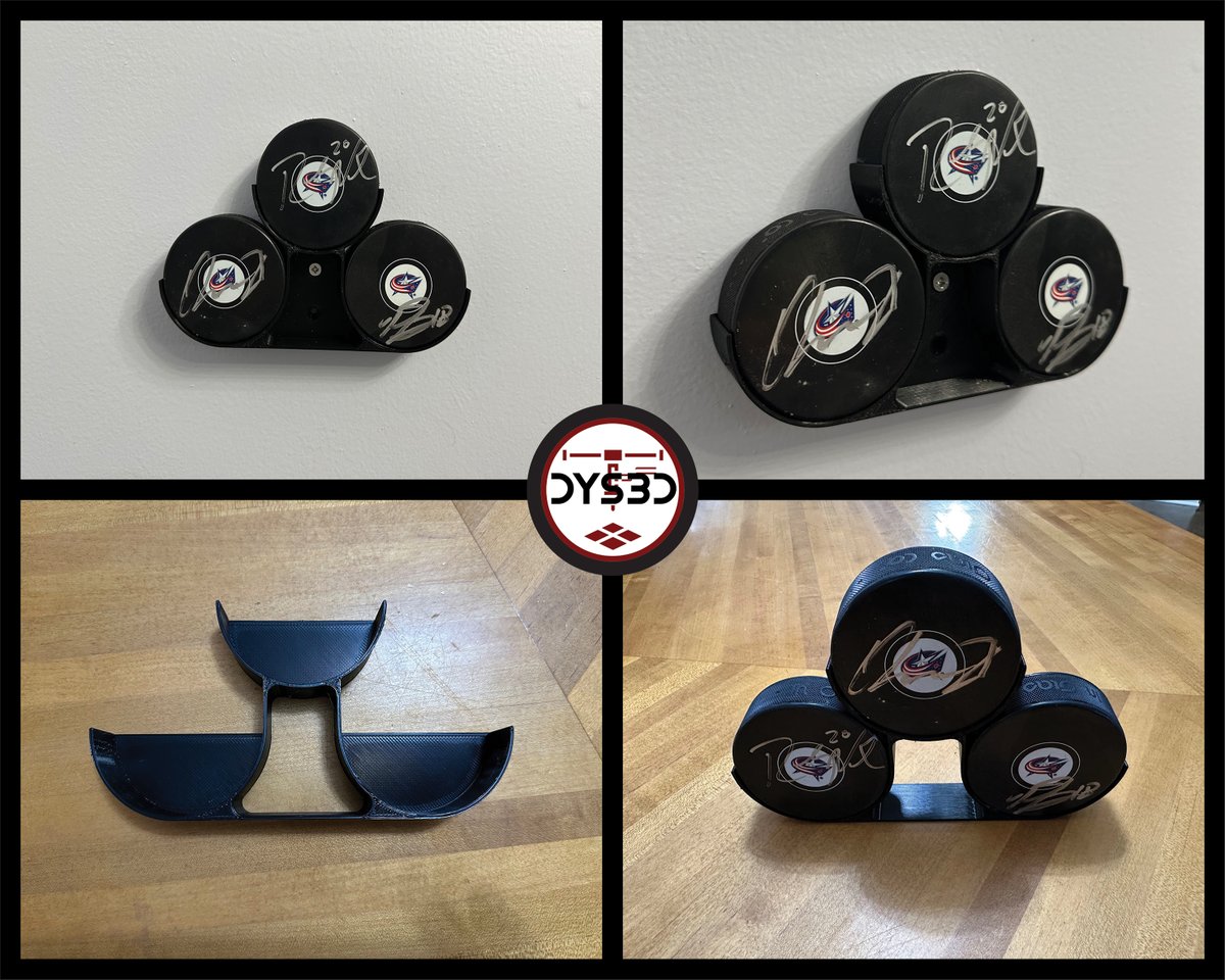 DYS3DPrints's tweet photo. Excited to share the latest addition to my shop: Triple Hockey Puck Display #3dprinted #3dprinting #etsysellersofinstagram #mancave #mancaveideas #mancavedecor #mancaves #mancavestuff #gameroom #gameroomgoals #homebar #homepub #shedgoals #diybar #homegoals #housegoals https://t.co/45eJ0Fd506