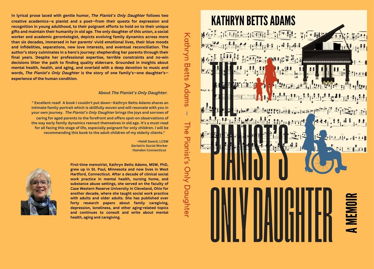 Announcing my new book out today:  The Pianist's Only Daughter: A Memoir.  The history of a small family and the touching, unvarnished stories of their aging and the burdens of being the only daughter. Available on Amazon: amazon.com/dp/B0CNHJ2S3Q/…