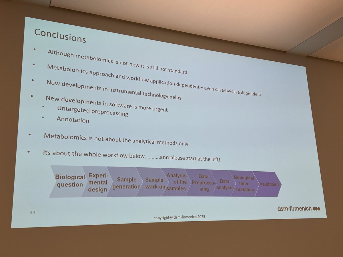 Nice summary of current challenges in #metabolomics - but I begin to notice a pattern. This slide could be from 20 years ago. The challenges haven’t changed. Very much appreciate the focus on the importance of the biological question.