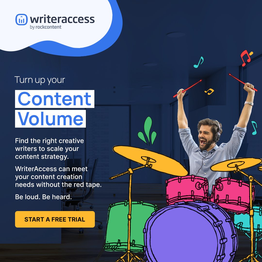 Find the right creative writers to scale your content strategy.

WriterAccess can meet your content creation needs without the red tape.

Be loud. Be heard.
bit.ly/45Cxbzq