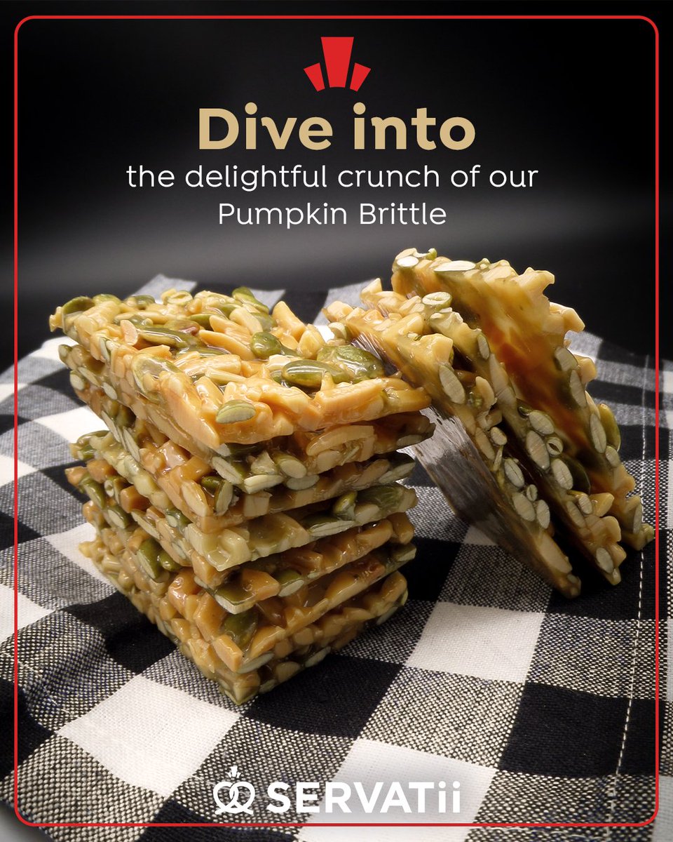 Time is ticking! 🕛 Get your orders in today for Thanksgiving pickup on Wednesday November 22. Make sure to savor the season with our exquisite Pumpkin Brittle. Hurry, the feast awaits! 🦃✨

#servatiis #servatiipastryshop #thanksgivingorders #thanksgiving #pumpkinbrittle