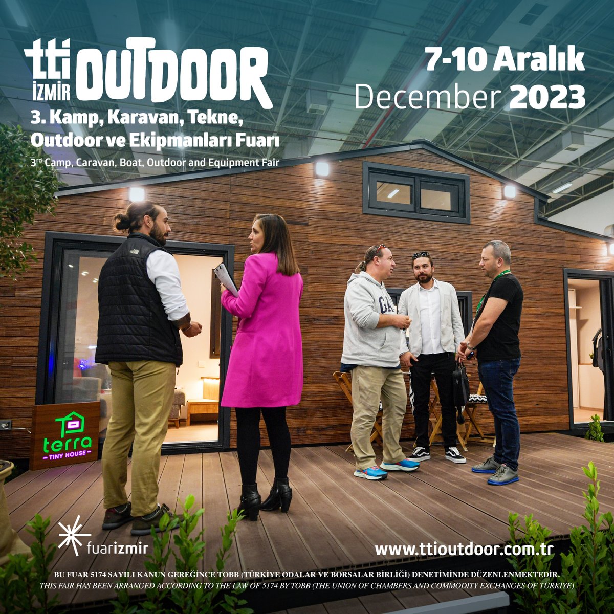 Outdoor yaşam tarzını keşfetmek için 7-10 Aralık tarihleri arasında TTI Outdoor Fuarı'nda buluşalım.

Detaylı bilgi ve kayıt ttioutdoor.com.tr adresinde…