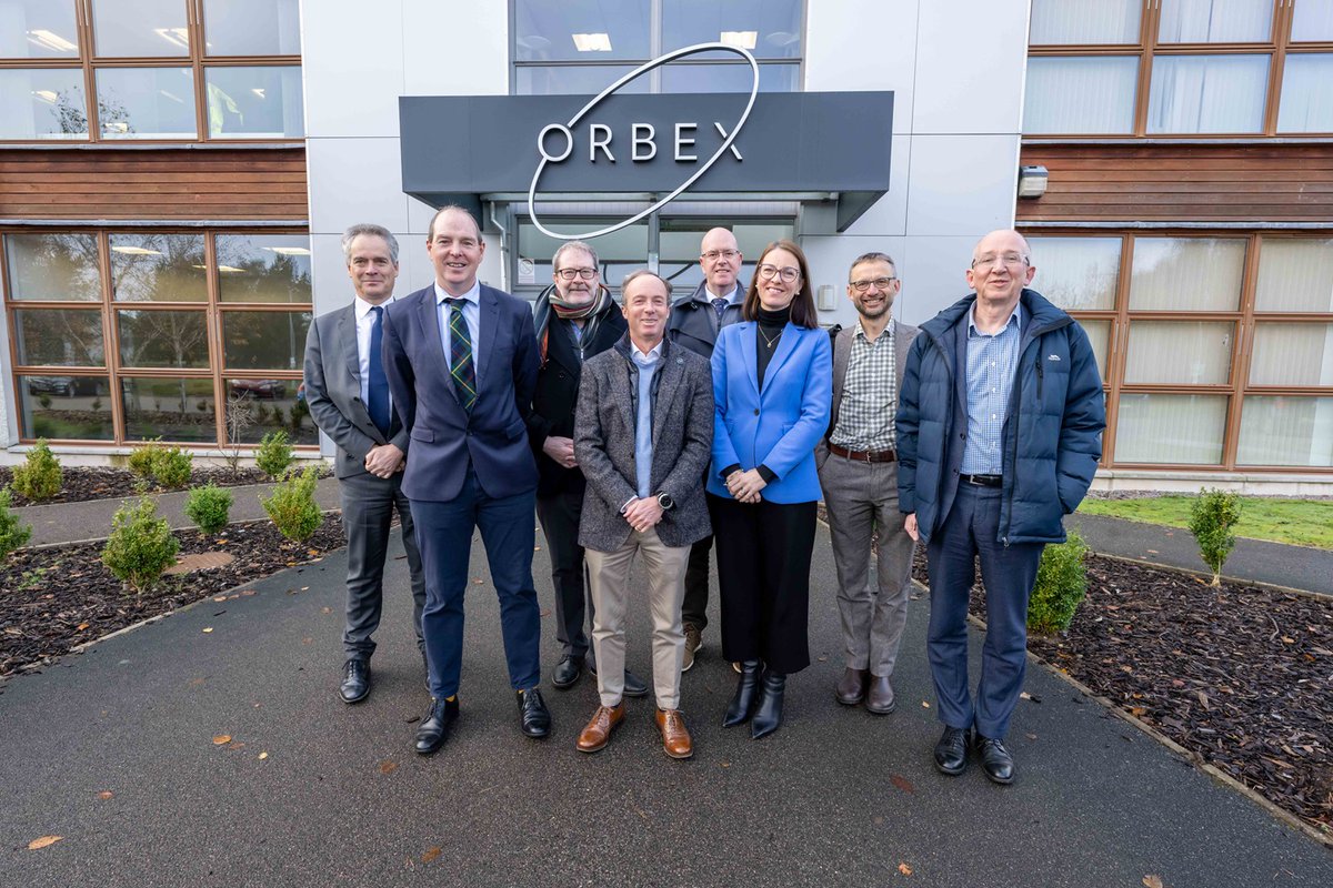 Earlier today Martin Coates, Orbex CEO had the pleasure of welcoming Gary Gillespie, Chief Economist <a href="/scotgov/">Scottish Government</a>, a number of his colleagues and <a href="/HIEScotland/">HIE</a> team members to our site in Forres, where he shared details of our progress and contribution to the Scottish Space sector.