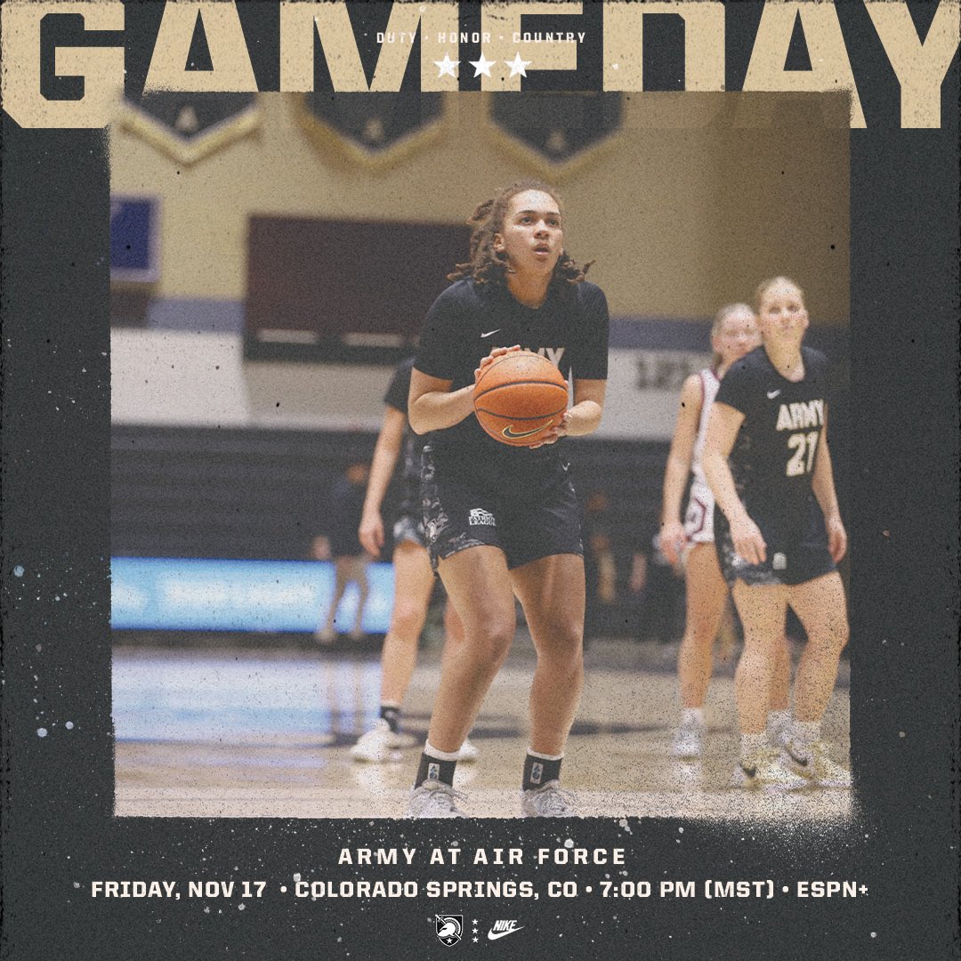 Showdown with Air Force tonight❗️

🆚: Air Force
🏟️: Colorado Springs, CO
⏰: 7:00 PM (MST)
📺: ESPN+

#GoArmy | #NoExcuses