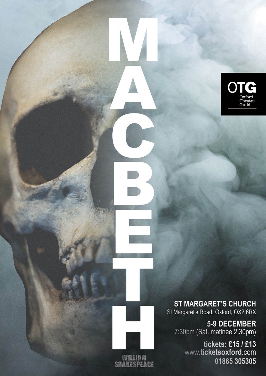 Heddlehead's tweet photo. Need some #drama in your life?

A visceral production of the #ScottishPlay opens in Oxford, anon... https://t.co/e141BW8s6N